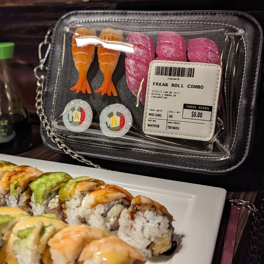 Sushi crossbody Bag from Doll's Kill.
